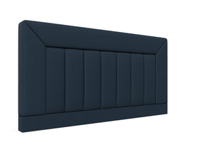 Violet Strutted Headboard Finished in Faux Linen Navy