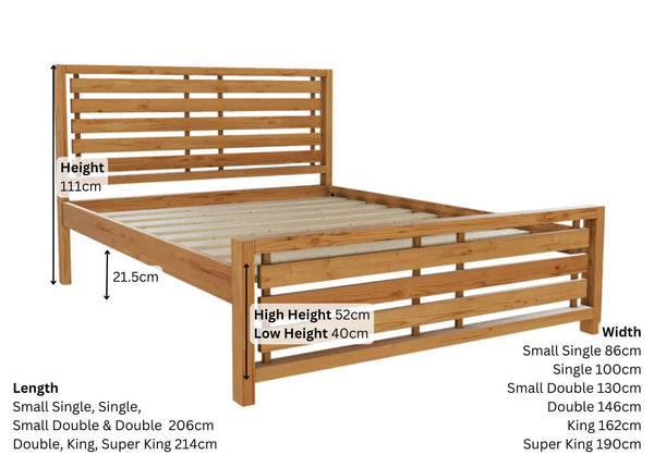 Novara Pine Dimensions