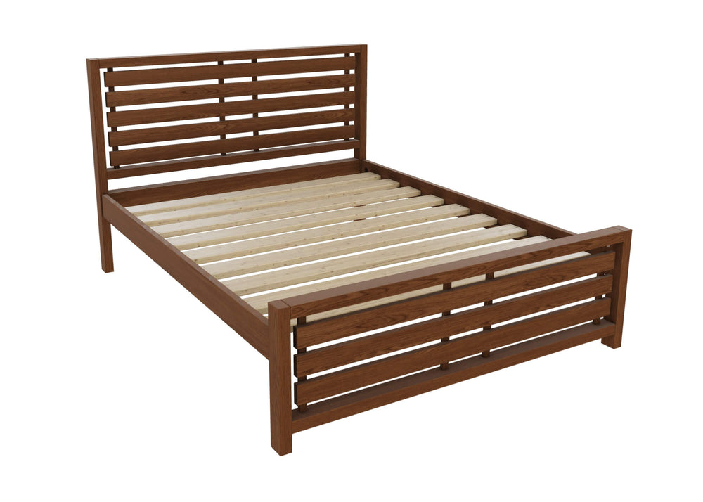 Novara Solid Oak Bed in Natural Finish