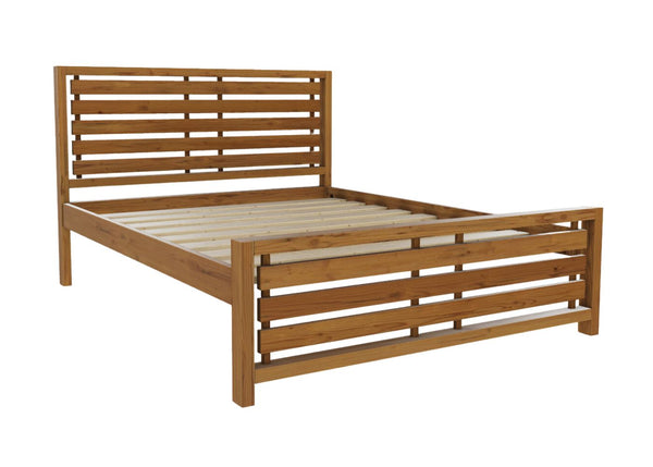 Novara Oak Stained Bed High End