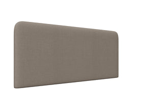 Oberon Strutted Headboard Finished in Faux Linen Slate Grey