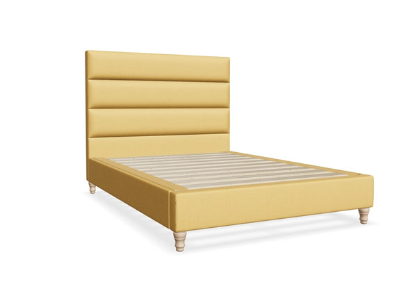 Altea Fabric Bed Finished in Flat Weave Yellow
