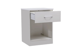 1 Drawer Bedside in White