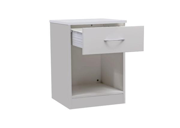 1 Drawer Bedside in White