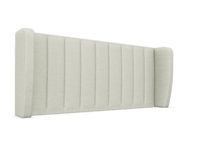 Delemere Strutted Headboard Finished in Faux Linen Polar