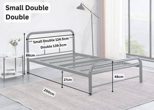 Double Cromer bed in grey