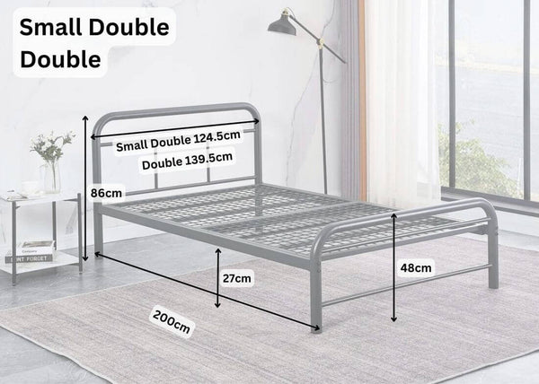 Double Cromer bed in grey