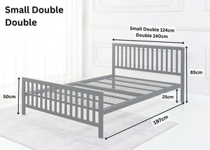 Holkham bed base in double size dimensions