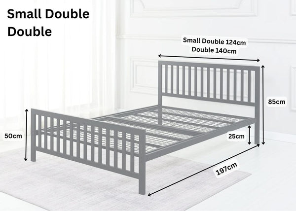 Holkham bed base in double size dimensions