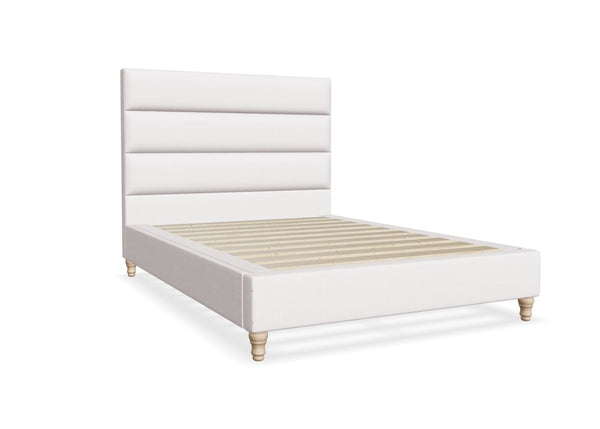 Altea Fabric Bed Finished in Flat Weave Cream