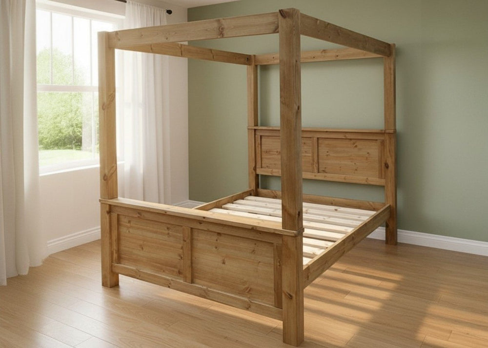 Richmond Four Poster in Oak Finish (High End)