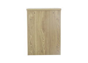 Robust 3 Drawer Bedside Back in Oak