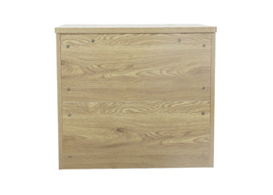 Robust 3 Drawer Chest Back in Oak
