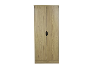 Robust Double Wardrobe Closed in Oak