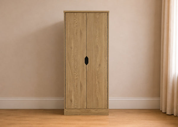 Robust Double Wardrobe in Oak
