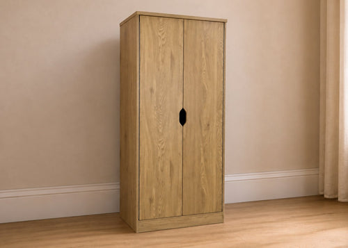 Robust Double Wardrobe in Oak