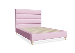 Altea Fabric Bed Finished in Flat Weave Pink