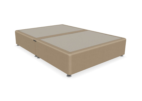 Reinforced Divan Base Finished in Faux Linen Sand 