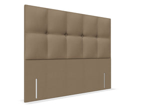 Ivy Floor Standing Headboard in Faux Linen Sand