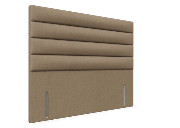 Camellia Floor Standing Headboard Finished in Faux Linen Sand