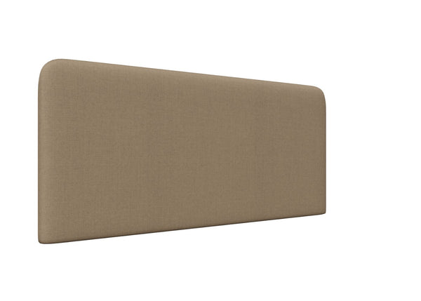 Oberon Strutted Headboard Finished in Faux Linen Sand
