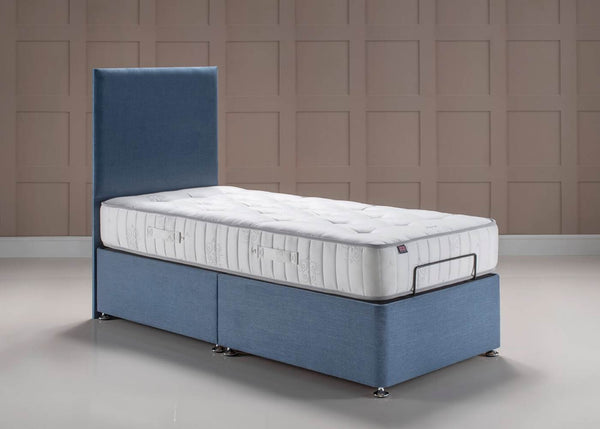 Heavy Duty Adjustable Bed | Savoy Mattress | Sunflower Headboard 