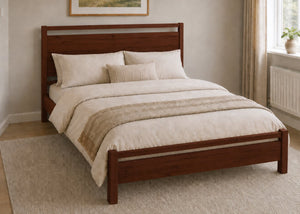 Sedgeford King Size Wooden Bed Finished in Mahogany