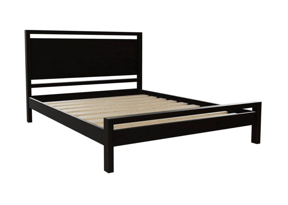 Sedgeford Pine Bed Finished in Black Ash Stain