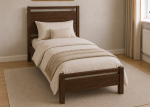 Sedgeford Single Wooden Bed Finished in Chocolate
