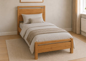 Sedgeford Single Wooden Bed Finished in Oak