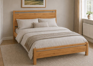 Sedgeford King Size Wooden Bed Finished in Oak