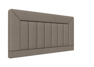 Violet Strutted Headboard Finished in Faux Linen Slate Grey