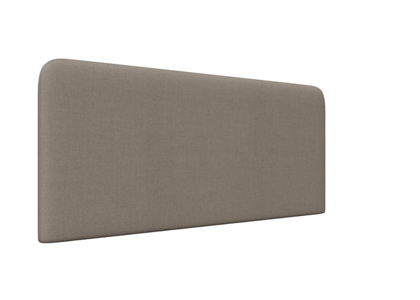 Oberon Strutted Headboard Finished in Faux Linen Slate Grey