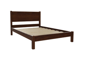 Stavern Pine Bed Finished in Chocolate Brown Stain