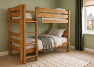 Suffolk HD Bunk in Oak Finish (Left Side Ladder)