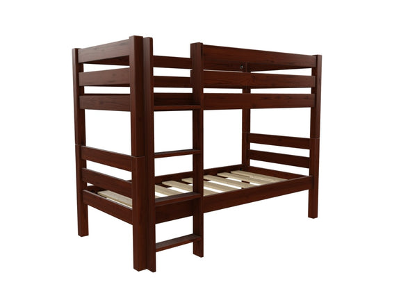 Suffolk Wooden Bunk Bed, Finished in Stained Mahogany