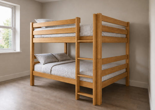 Suffolk Quadruple Bunk in Antique Finish (Right Side Ladder)
