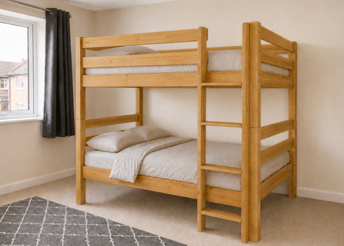 Suffolk Quadruple Bunk in Antique Finish (Right Side Ladder)