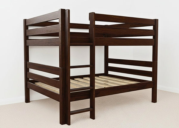 Suffolk Quadruple Bunk in Chocolate Finish (Left Side Ladder)