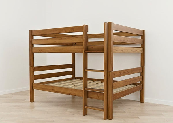 Suffolk Quadruple Bunk in Oak Finish (Right Side Ladder)