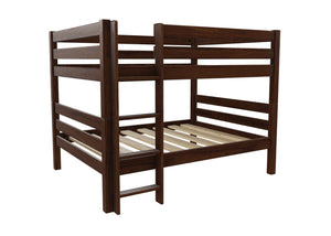 Quad Bunk Bed Finished in Stained Chocolate Brown