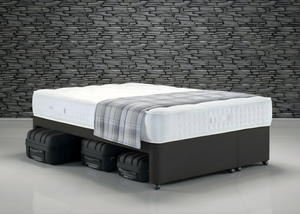 Suitcase Storage Contract Divan Base in Charcoal - Mattress Not Included