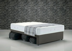 Suitcase Storage Contract Divan Base in Slate Grey - Mattress Not Included