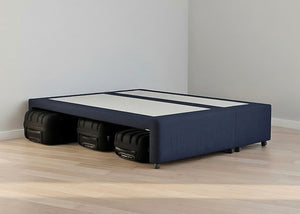 Suitcase Storage Divan Base in Navy Finish