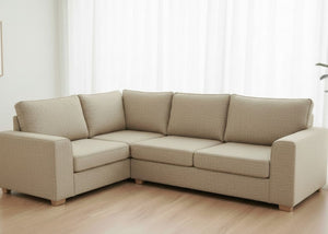 Titan Sofa Finished in Natural Flat Weave in a 3+1 configuration