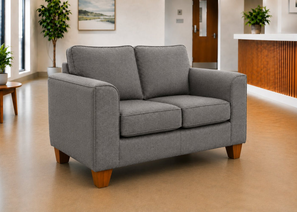 Titan 2 Seater Sofa Finished in Chocolate Vinyl
