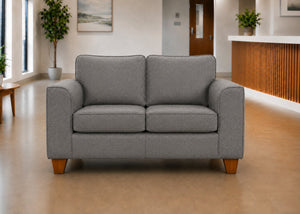 Titan 2 Seater Sofa Finished in Grey Flat Weave
