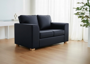 Titan 2 Seater Sofa in Aston Navy Vinyl Finish