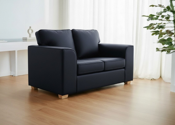Titan 2 Seater Sofa in Aston Navy Vinyl Finish