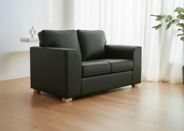 Titan 2 Seater Sofa in Aston Bottle Green Vinyl Finish